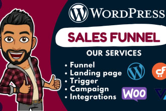 build wordpress sales funnel, wordpress funnel using woofunnels or cartflows