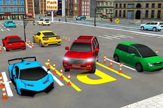 develop a 3d car simulator game in unity for android, ios, or PC