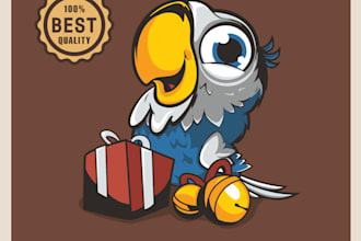 provide good cartoon animal illustration