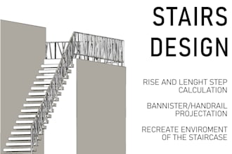 design, create the stairs, staircase that you have in mind