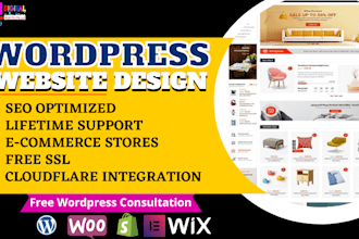 develop responsive wordpress author,blog website ecommerce or multivendor store