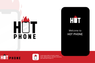 design modern tech phone logo for you