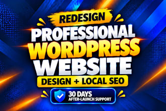 redesign wordpress website with a conversion focused design
