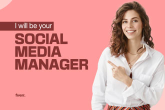 be your social media marketing manager and content writer