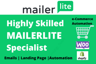 do mailerlite landing page, email automation, ecommerce