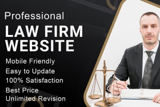 design attorney, lawyer, law firm website in wordpress