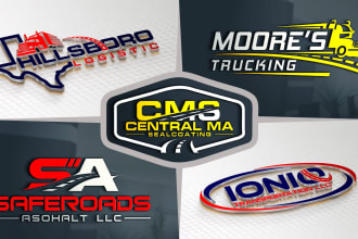 do transport logistics trucking freight and cargo logo