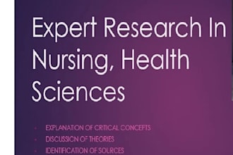 write research in health sciences for you