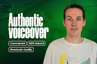 record an american male voice over