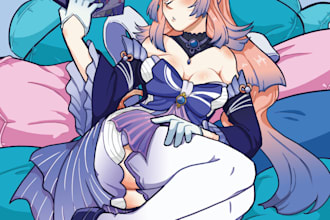 draw a sfw pinup either oc or preexisting character