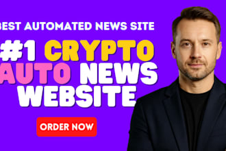 build a web3 automated crypto website with user login and membership system