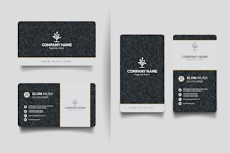 do professional business card design double sided
