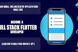 teach you flutter,  and building rest apis