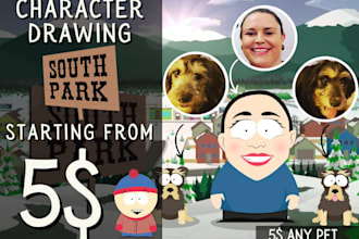 draw you as a south park character