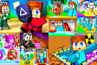 make the best minecraft thumbnail