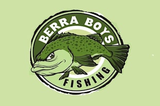 design australian fishing site logo