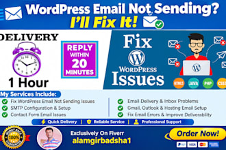 fix wordpress email not sending  issues within few houre