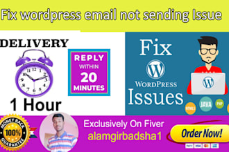 fix wordpress email not sending  issues within few houre