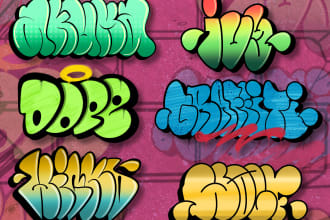 make design throw up graffiti concept for your logo or brand