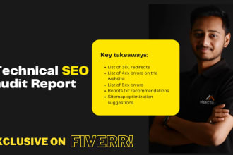 do research and technical seo audit report
