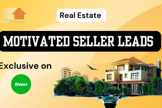 provide you real estate motivated seller  with skip tracing