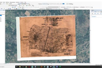 geo reference your cadastral map on position