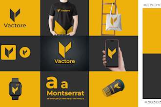 design brand guideline, brand identity, brand kit, and logo