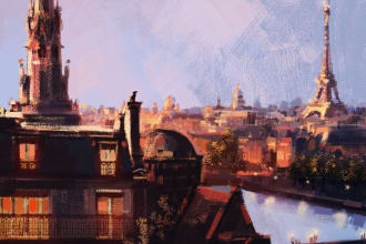 create outstanding environment illustration