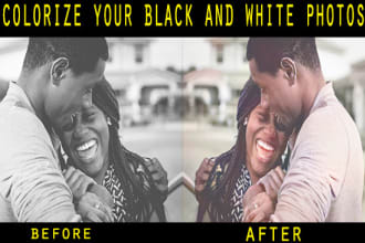 colorize black and white images or photos