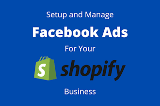 setup and manage facebook ads for your shopify business