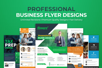 design professional business or corporate flyer within 6 hrs