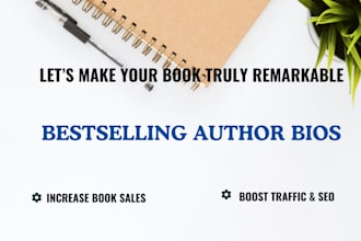 write a captivating author bio for your book
