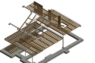 do steel and concrete structural 3d revit model or auto cad
