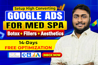 set up google ads for med spa botox fillers and wellness clinics