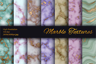 create abstract marble digital texture