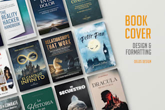design book cover, back cover, interior layout, and ebook