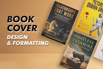 design book cover, back cover, interior layout, and ebook