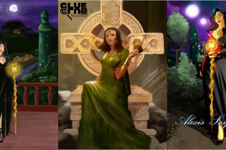 do awesome fantasy book cover illustration