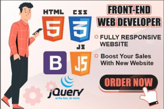 be your front end web developer