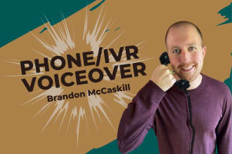 do a professional voicemail phone greeting  IVR messages and in english