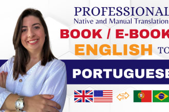 professionally translate your book to portuguese br or pt