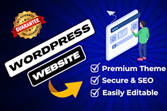 create wordpress website design and website development