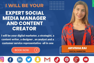 be your expert social media manager and content creator