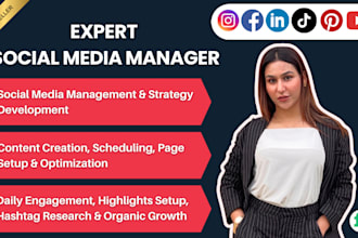 be your social media marketing manager and content creator