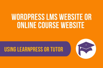 build online course website, wordpress lms, membership website