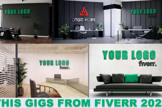 design a logo  virtual background zoom HD in 1 hour