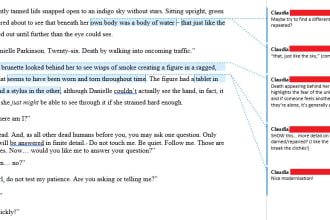 edit and feedback up to 7,500 words of your short story