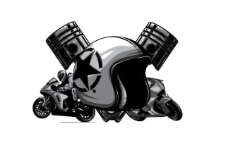 design outstanding  wonderful motorcycle  logo with express delivery