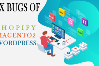 edit your shopify, magento or wordpress website