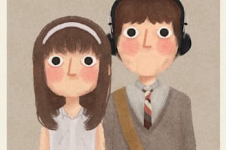 make couple portrait for you